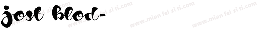 jost blod字体转换